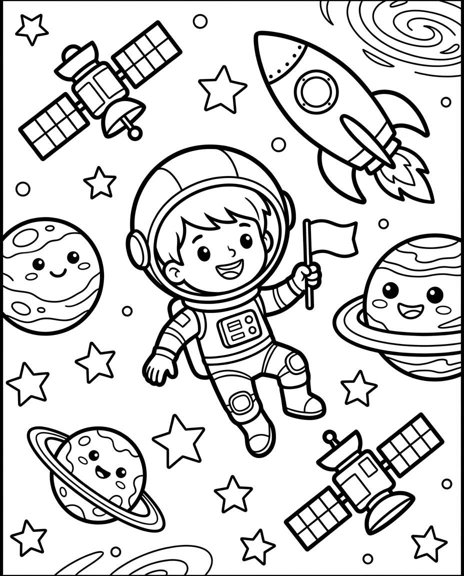 space explorer kid photo