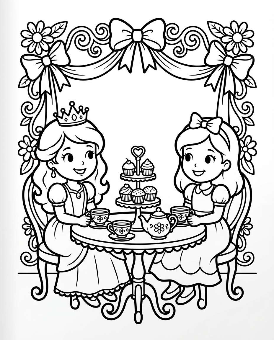 princess tea party photo