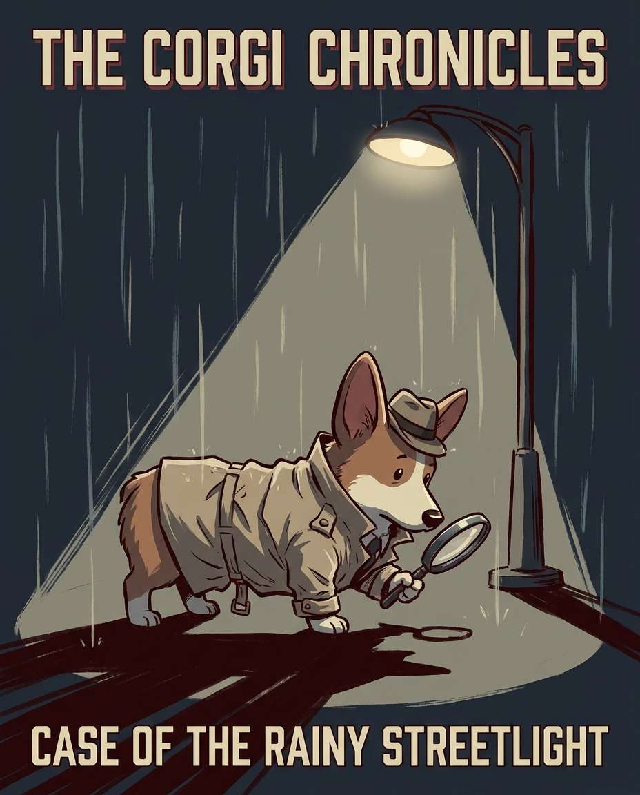 detective noir pup photo