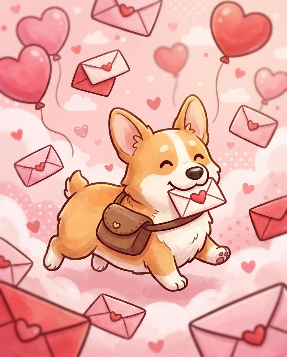 valentine heart mail photo