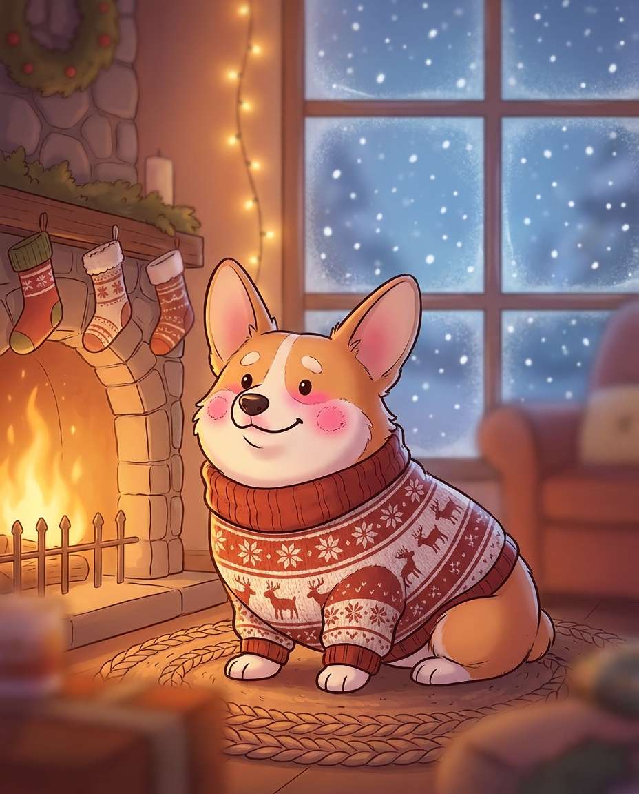winter sweater snuggle photo