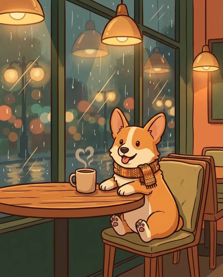 cozy caf window photo