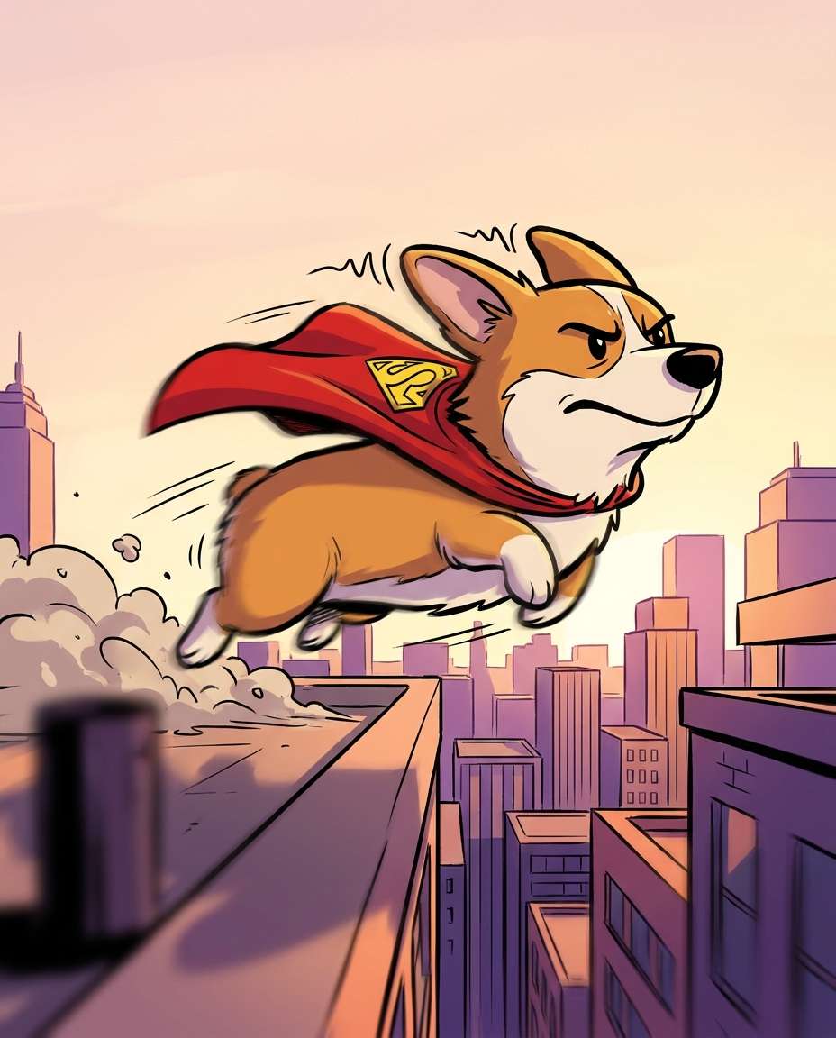 superhero cape zoomies photo