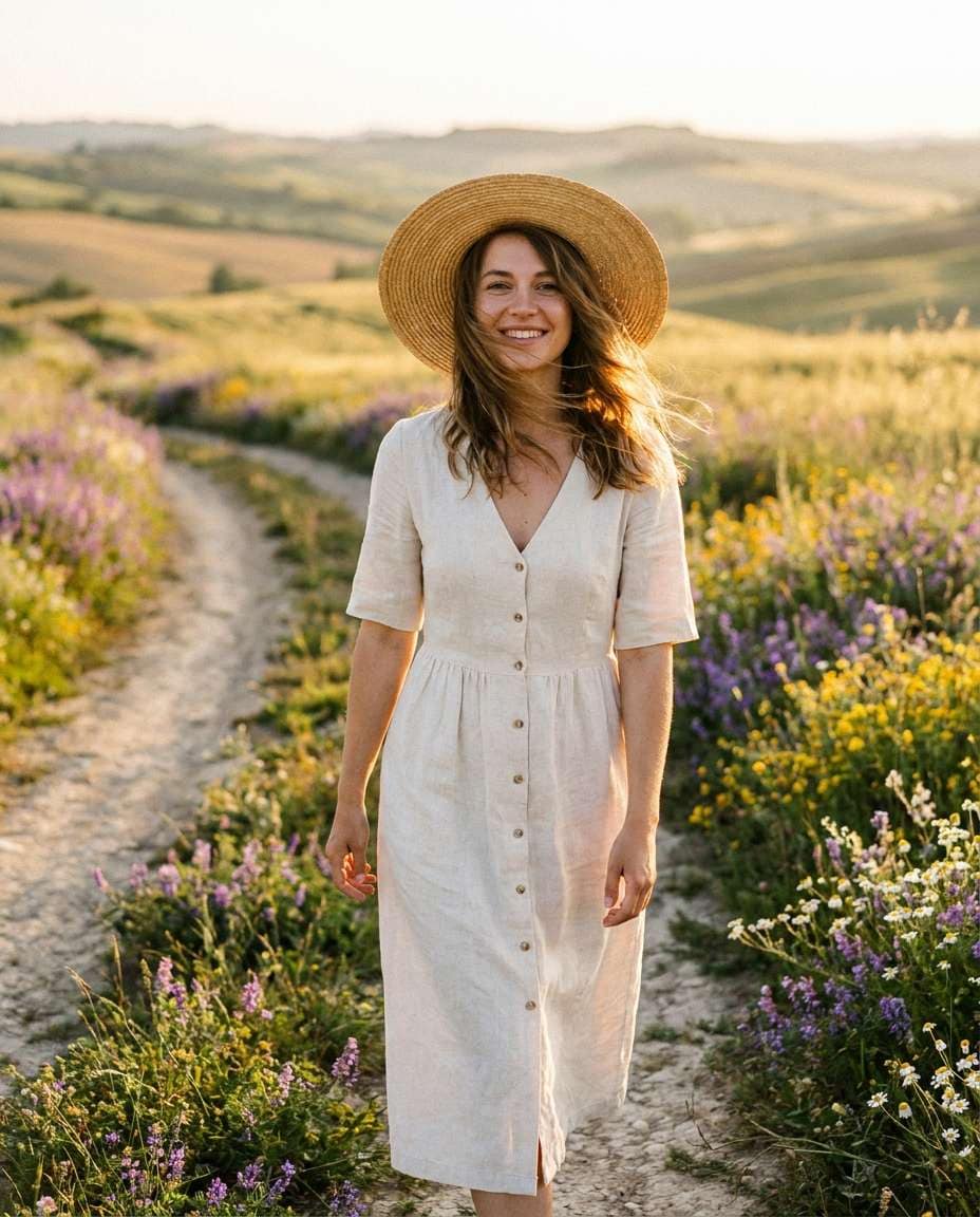 golden path portrait photo