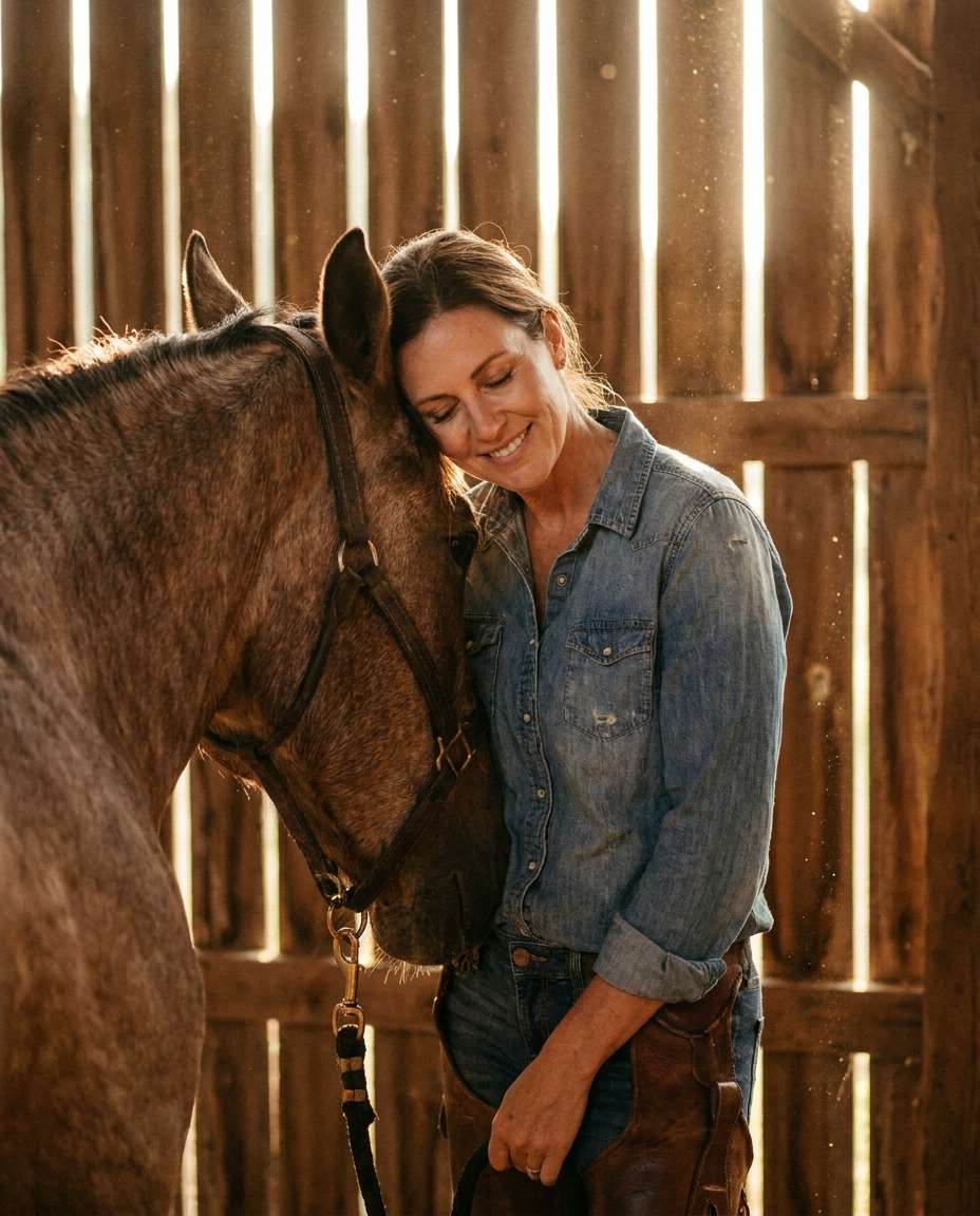cozy stable horse photo