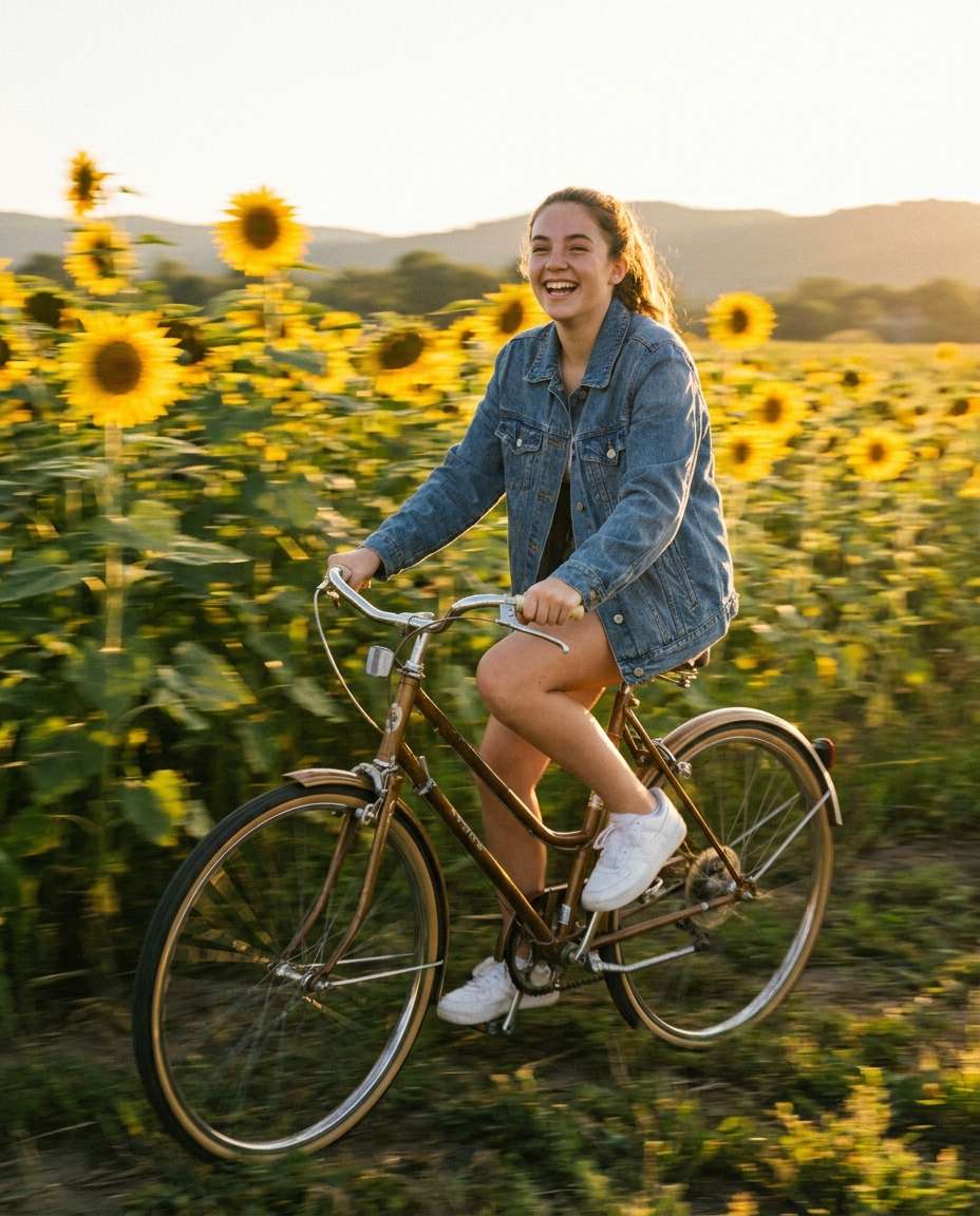 sunflower bike ride photo