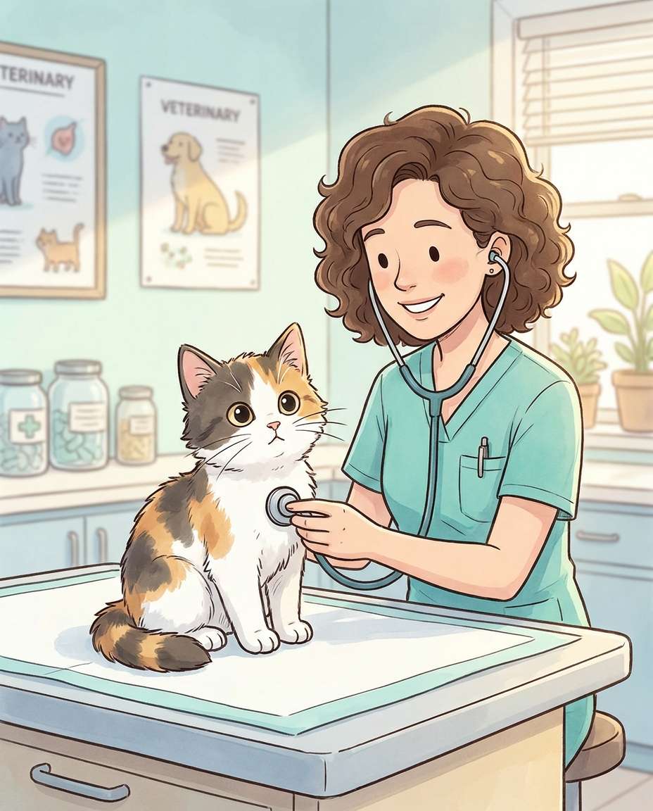 vet checkup scene photo