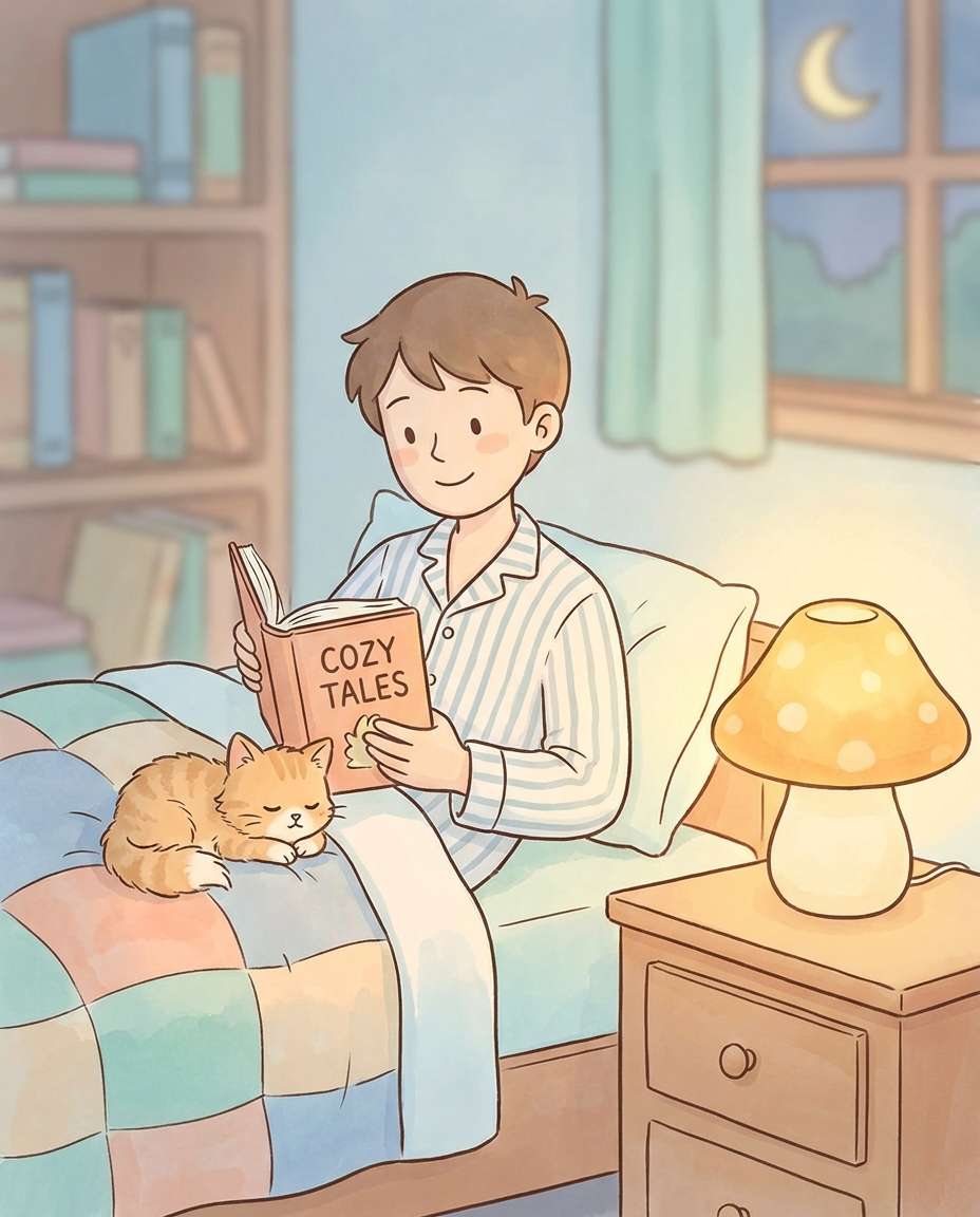 bedtime story snuggle photo