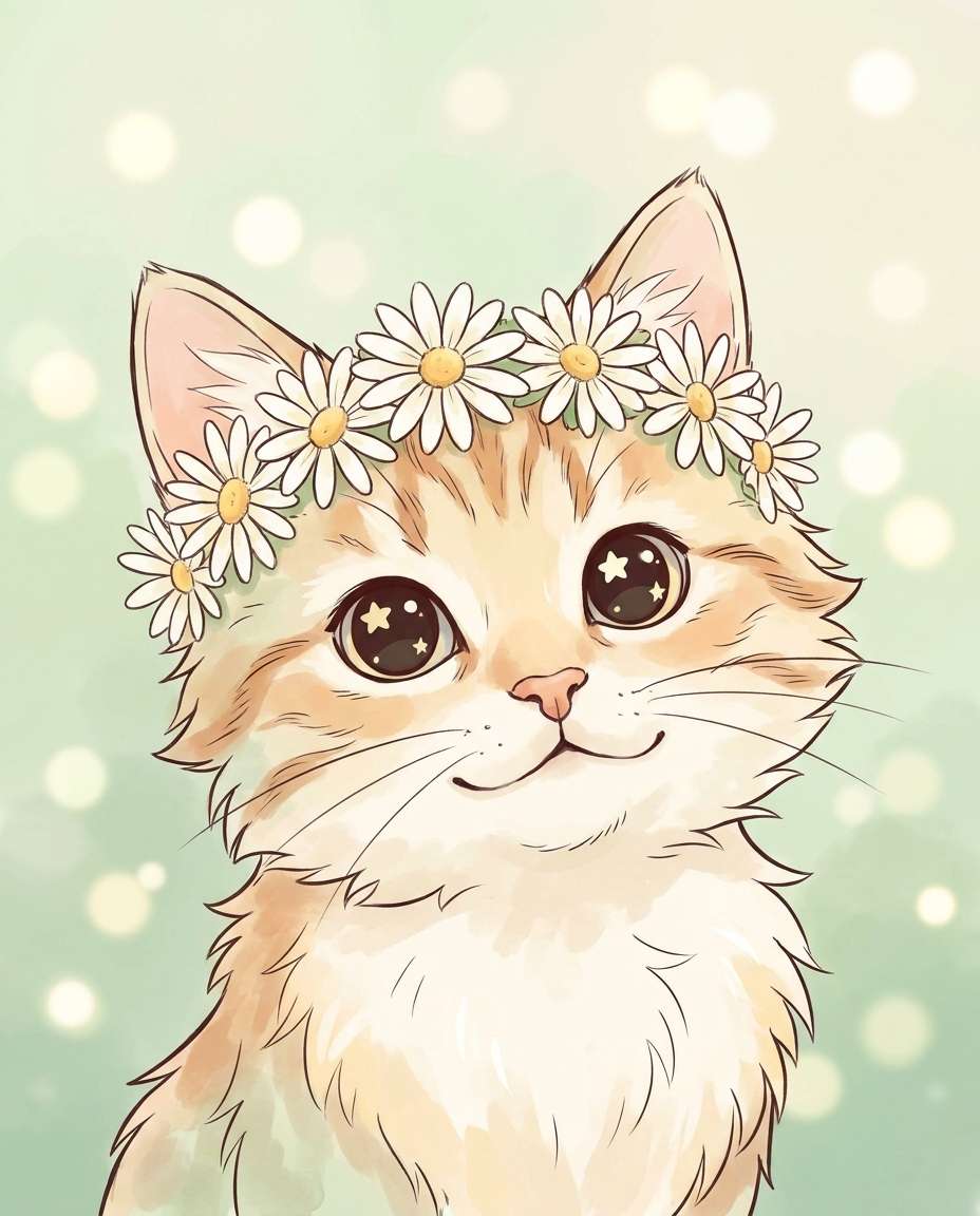 flower crown portrait photo