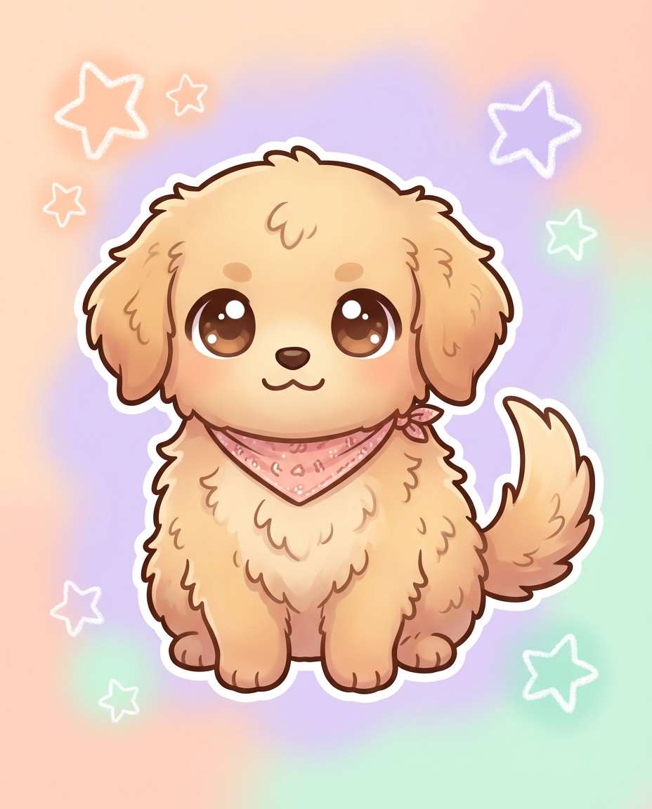 kawaii pet portrait photo