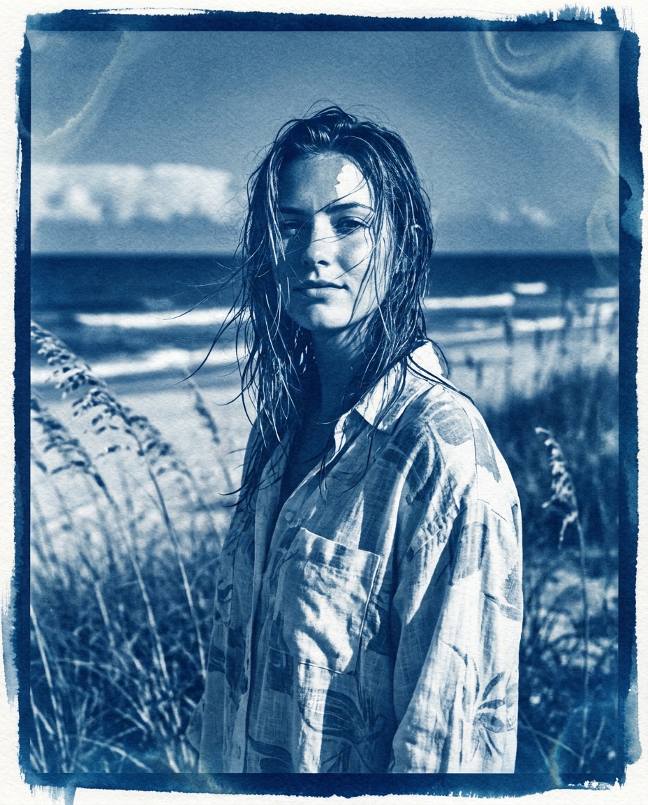 sea breeze portrait photo