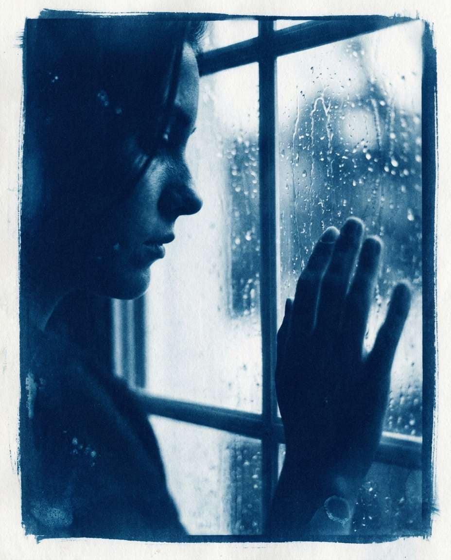 rainy window mood photo