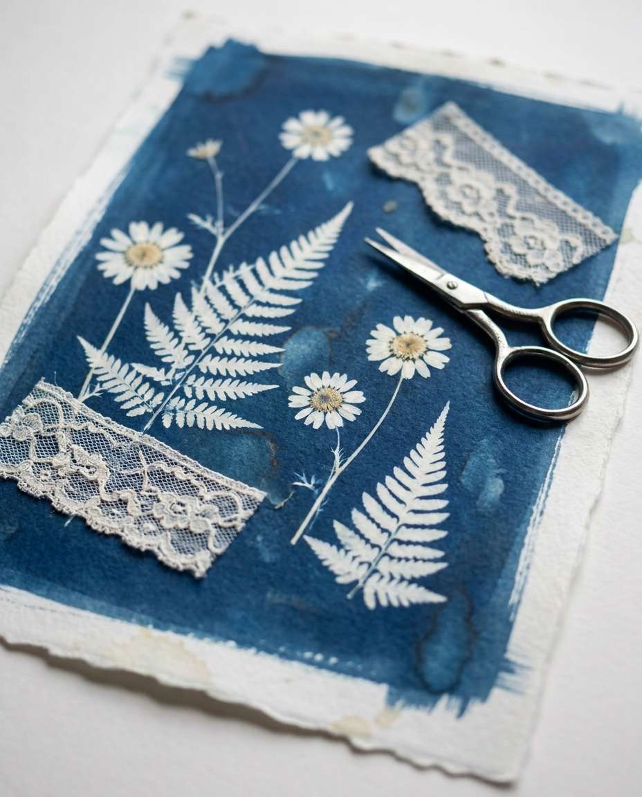 botanical flat lay photo