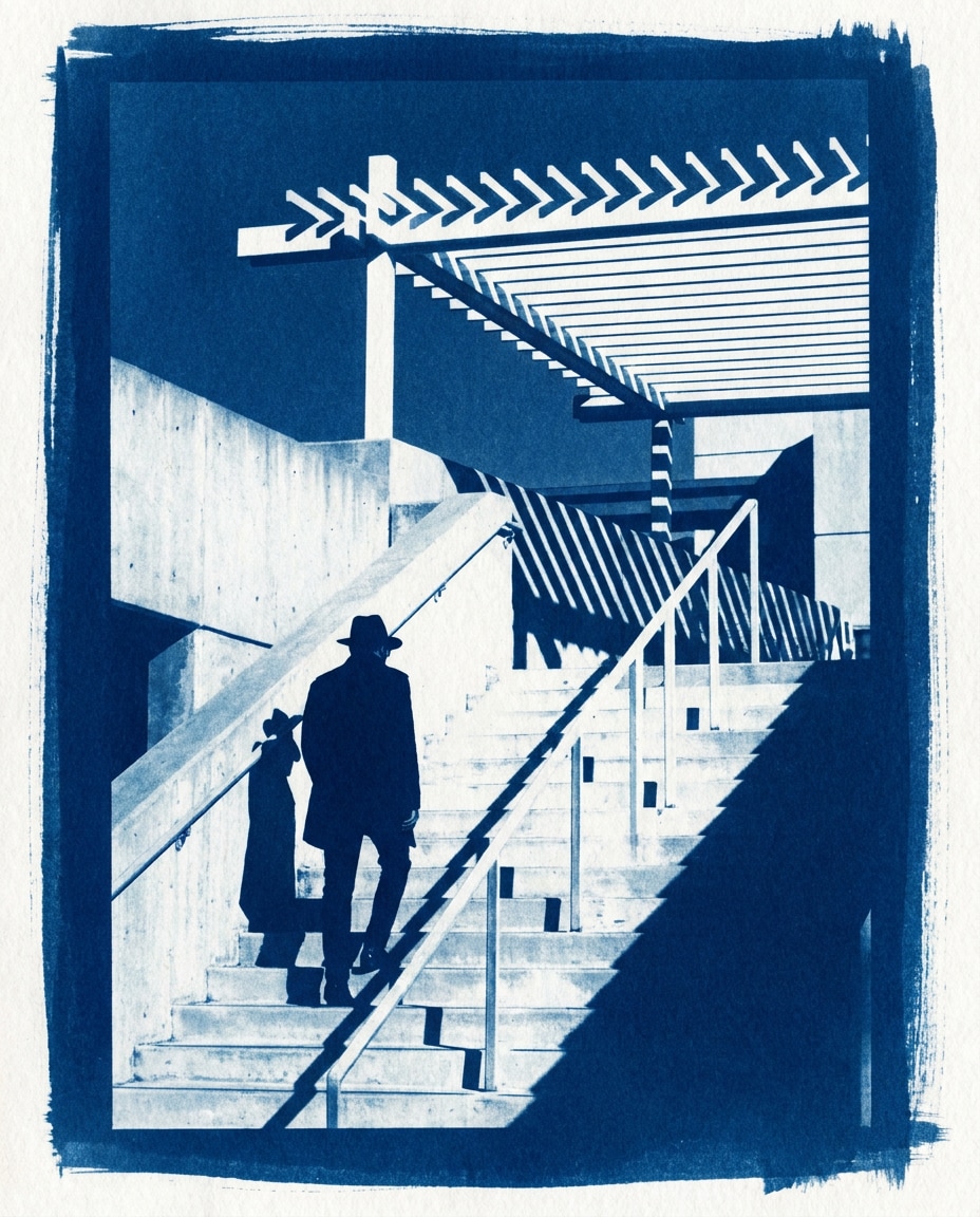 staircase light figure photo