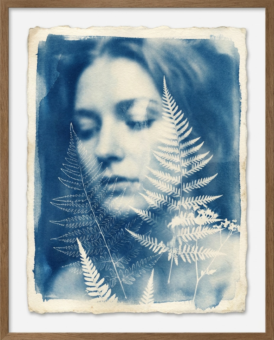 fern double exposure photo