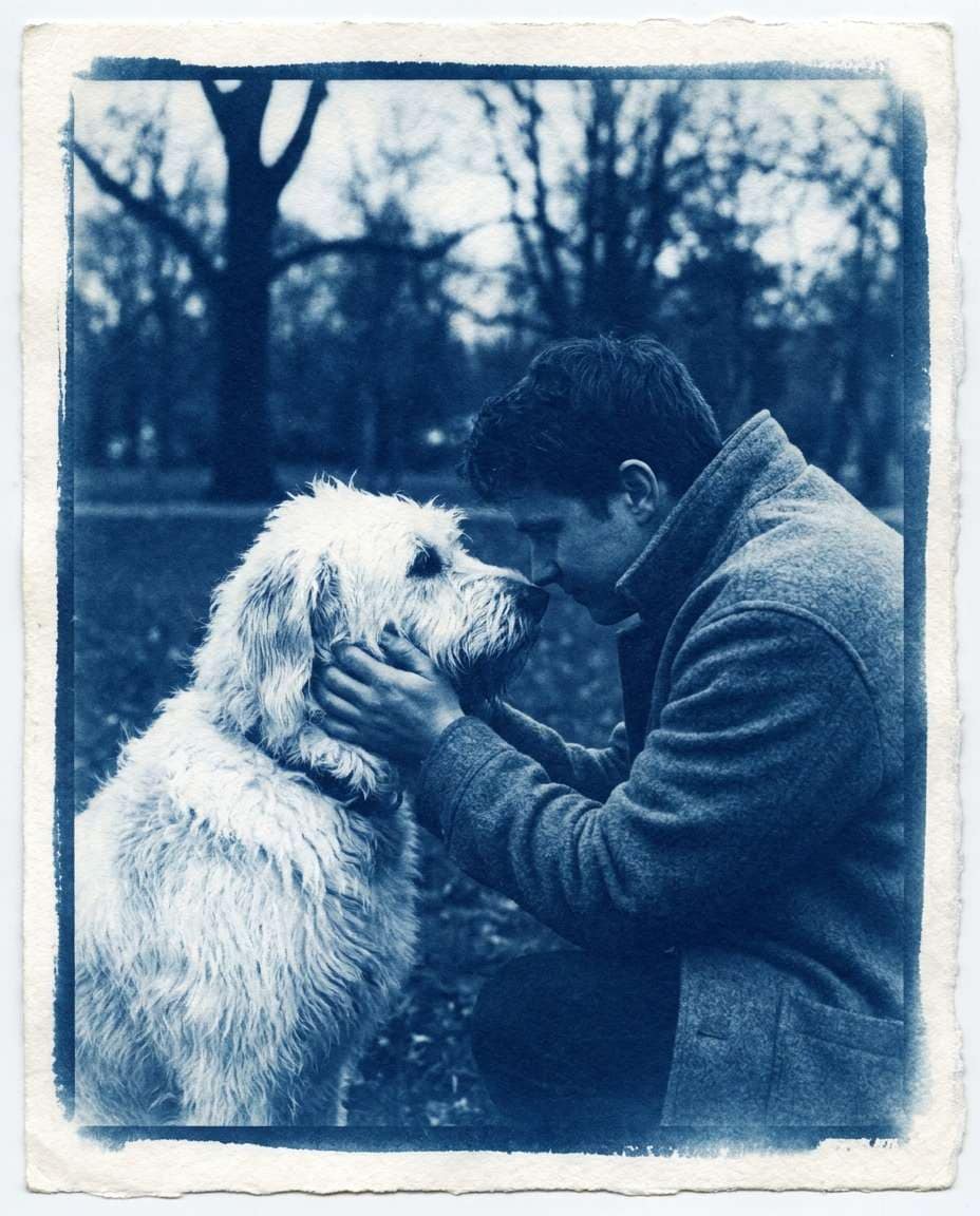 owner and dog photo