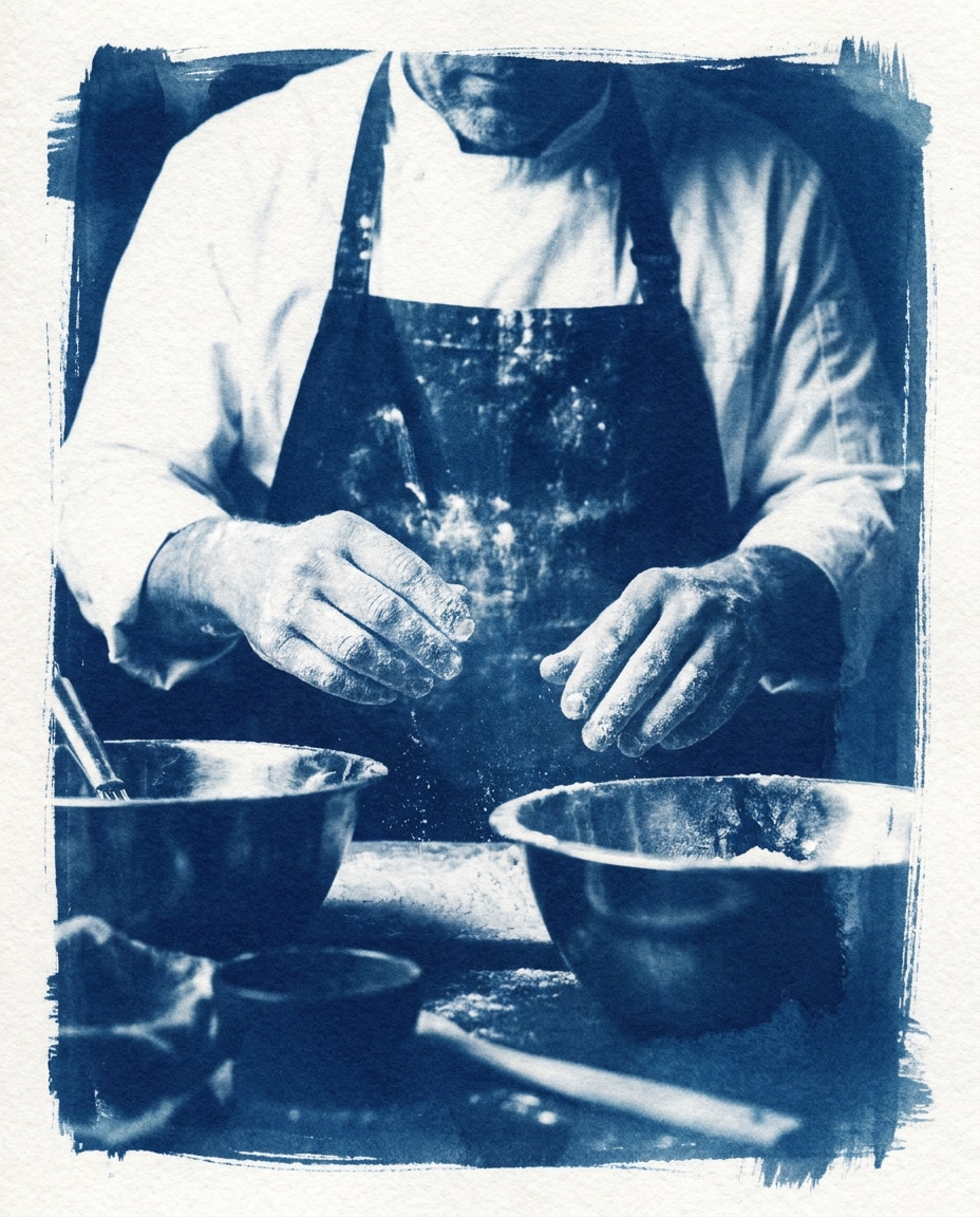 chef at counter photo