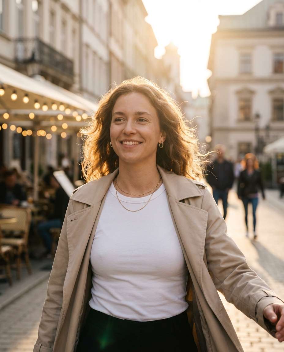 goldenhour street candid photo