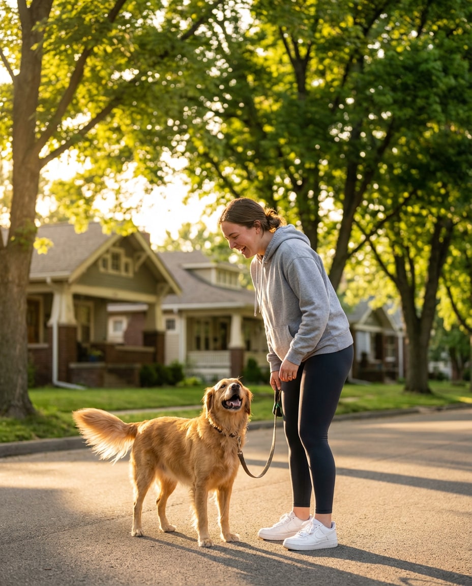 dog walk cuteness photo