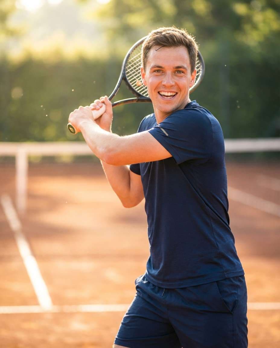 sporty tennis court photo