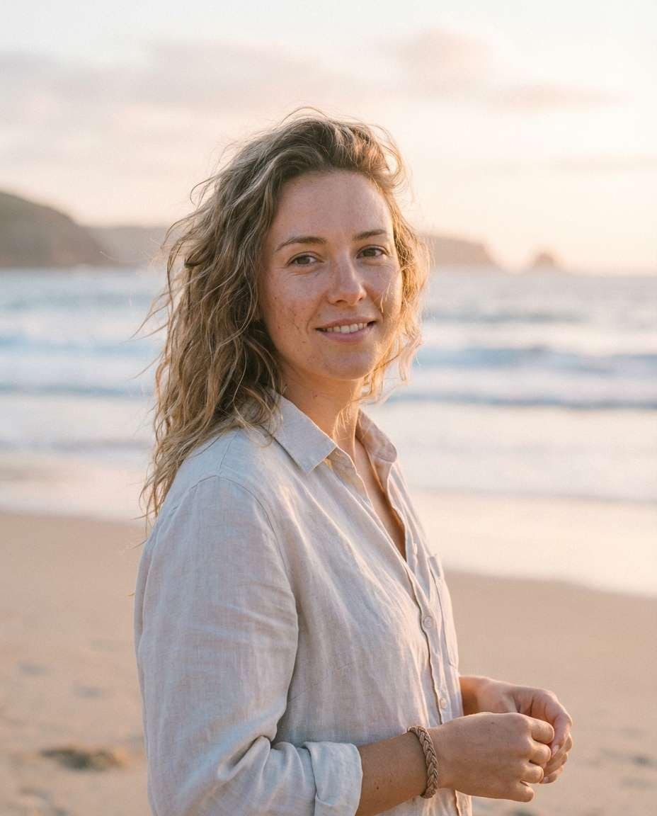 beach breeze portrait photo