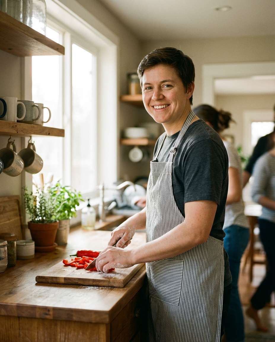 kitchen cooking moment photo