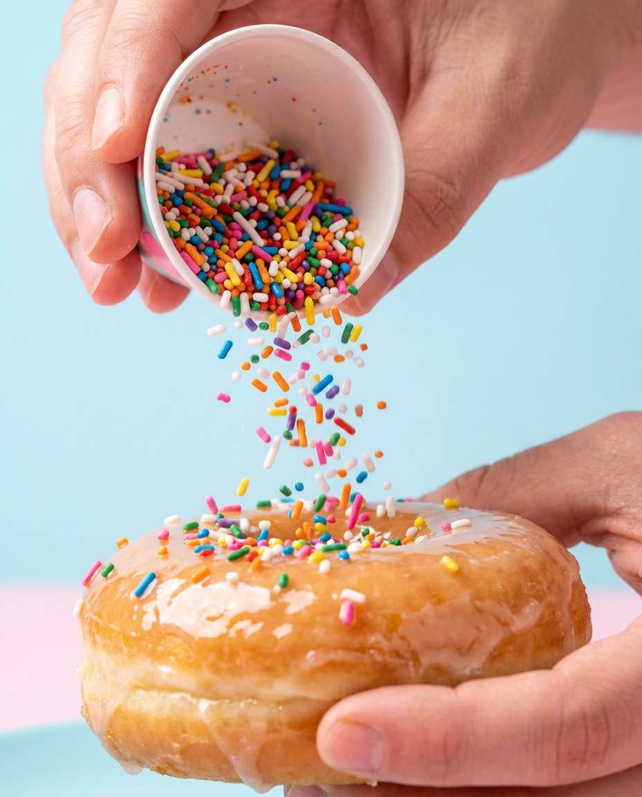 sprinkle pour action photo