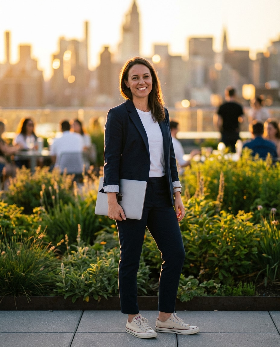 startup founder rooftop photo