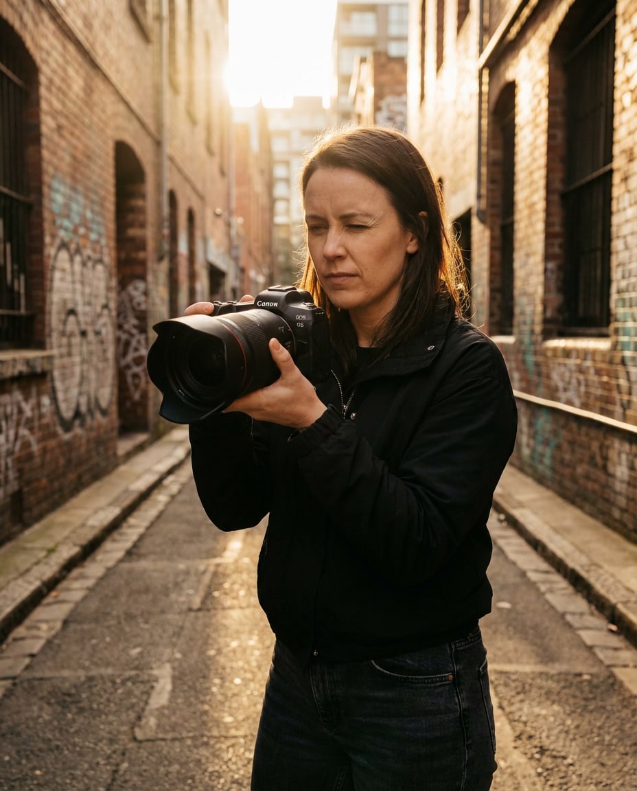 photographer with camera photo
