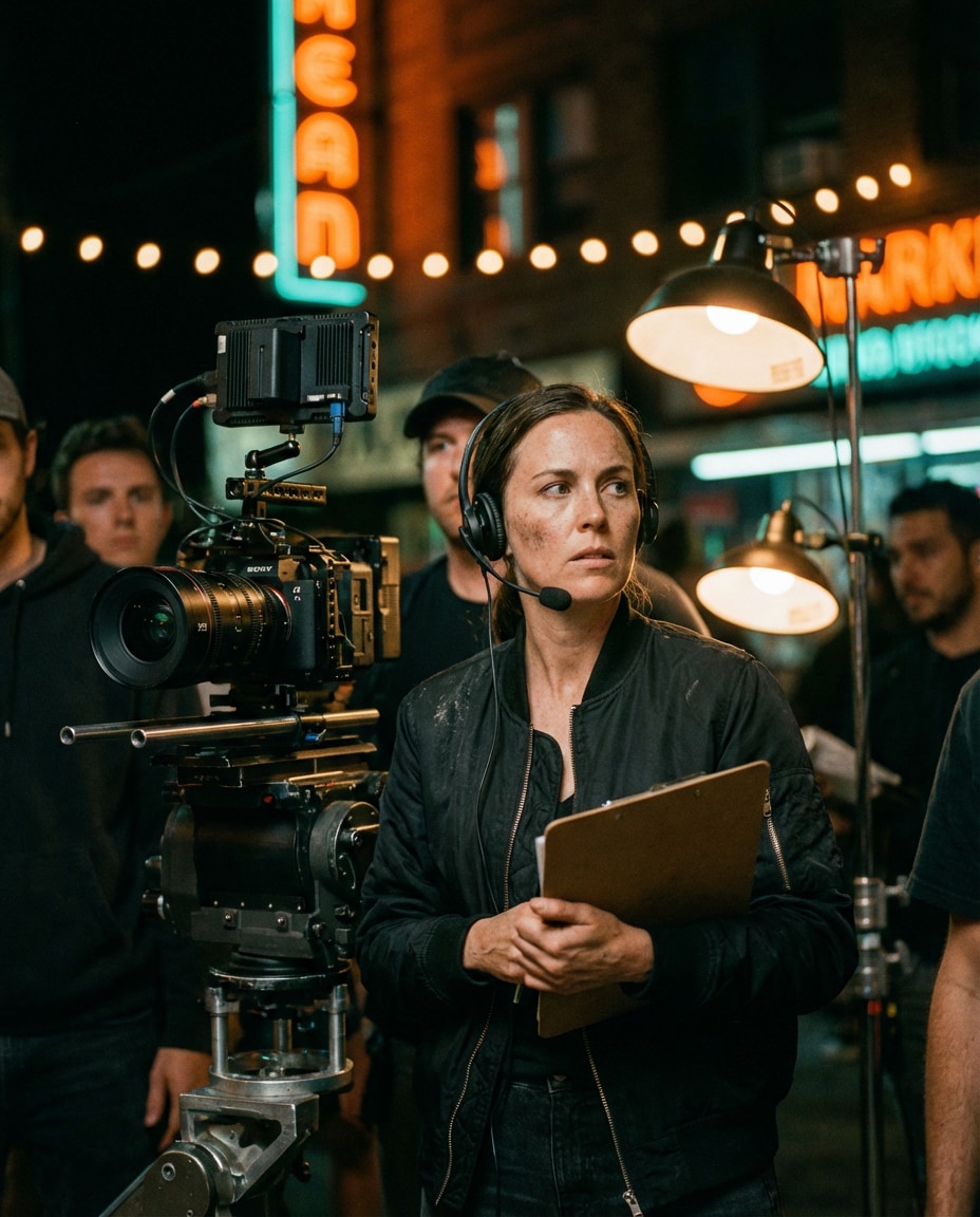 film director on set photo