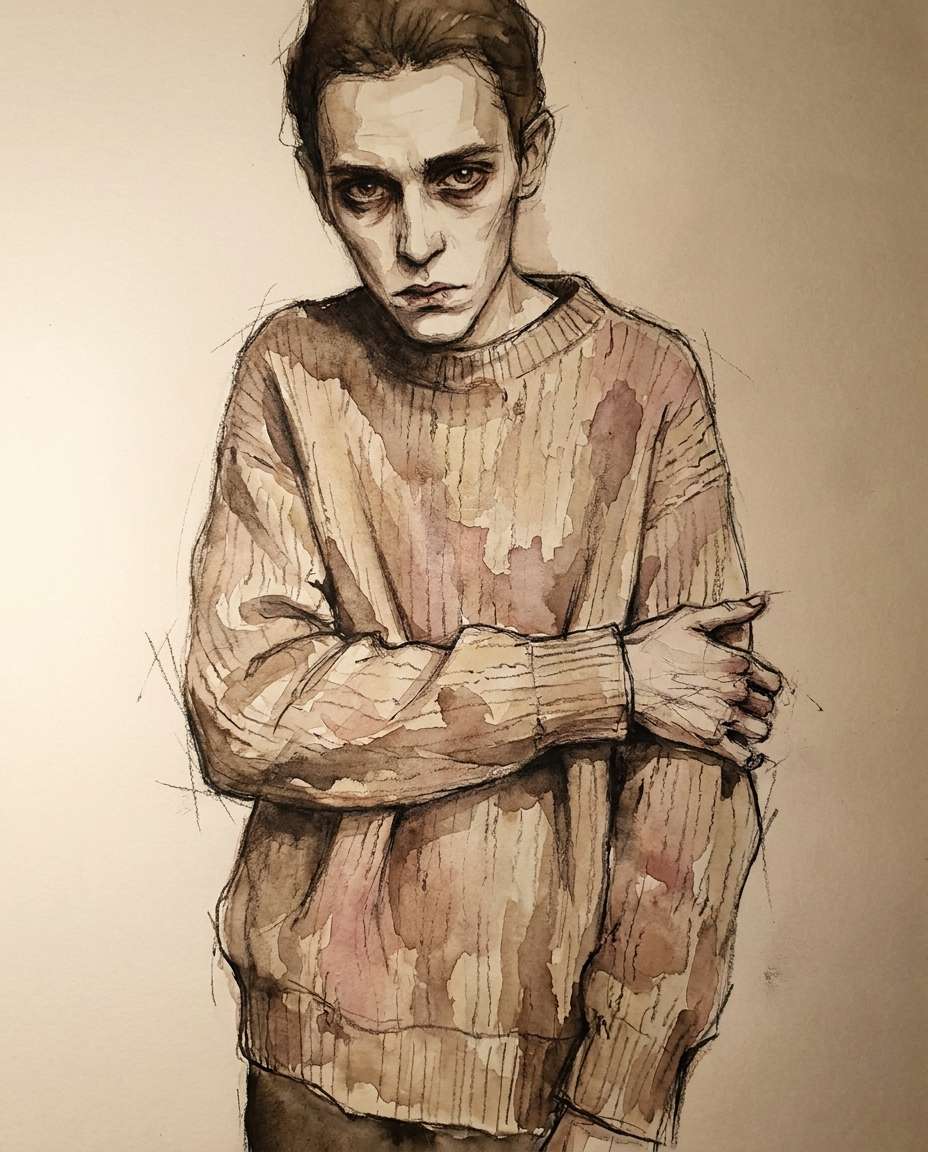 oversized sweater slouch photo