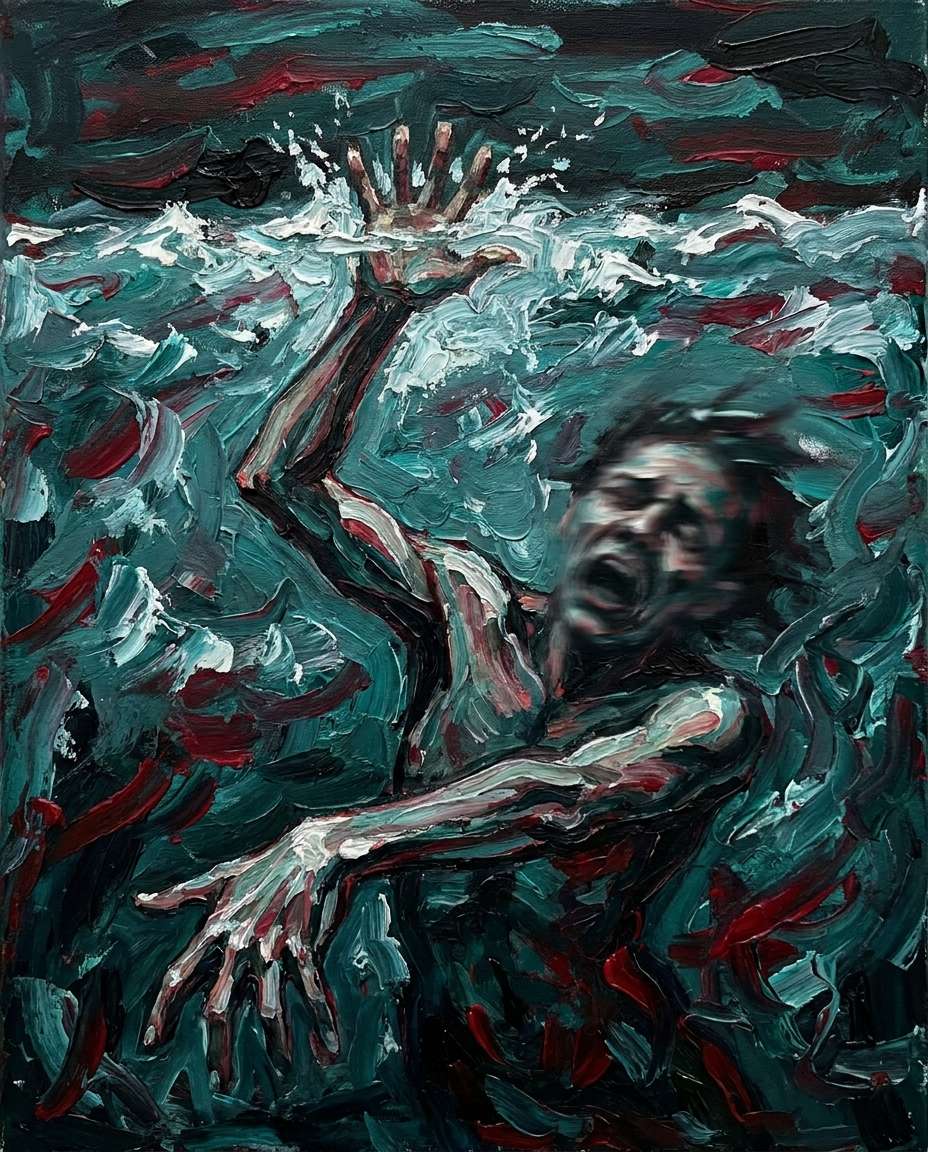 underwater panic photo