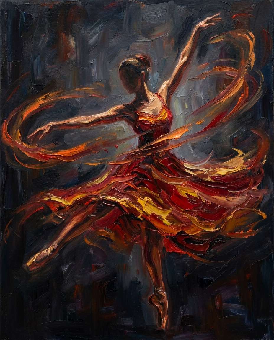 dancer in flames photo
