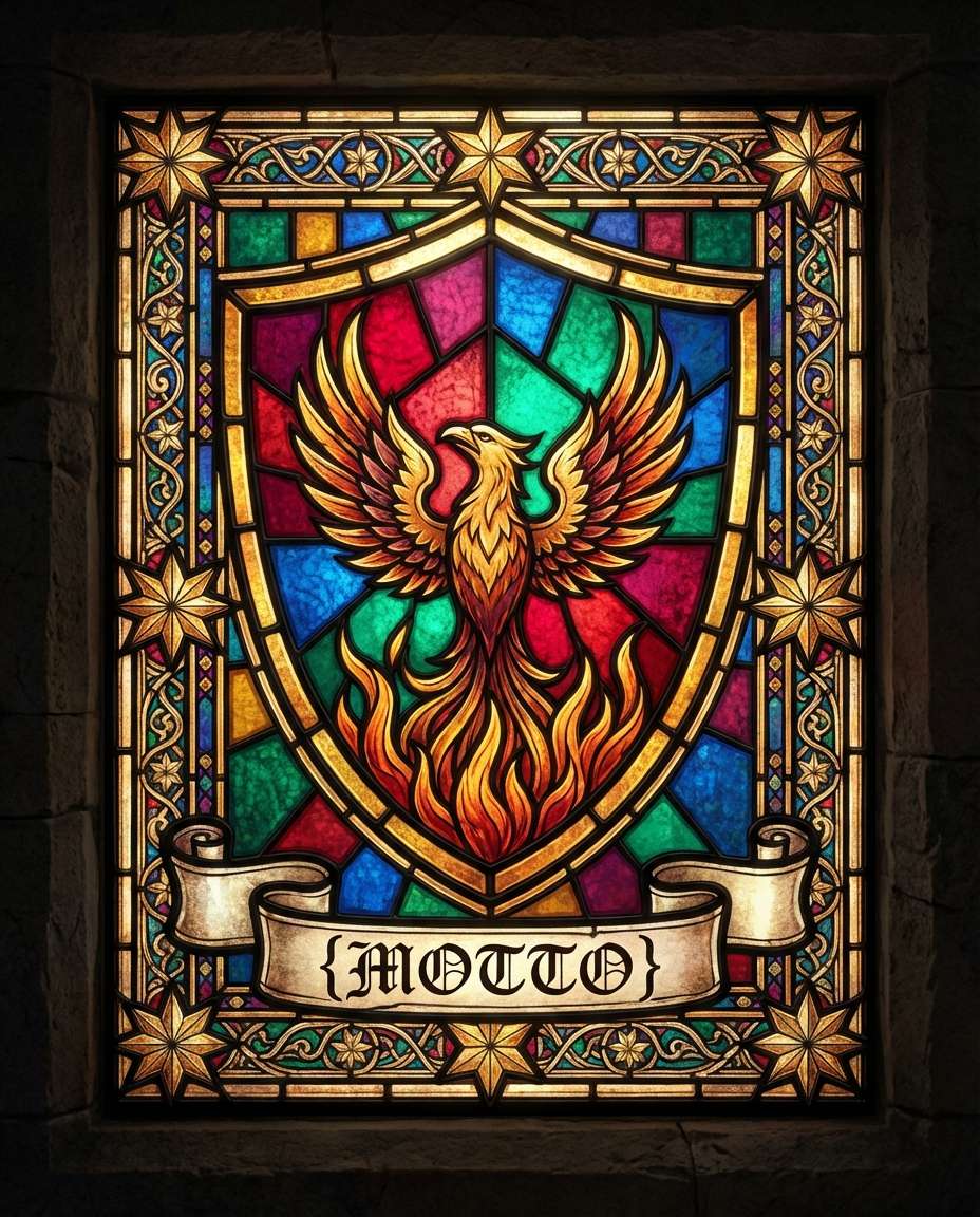 stained glass emblem photo