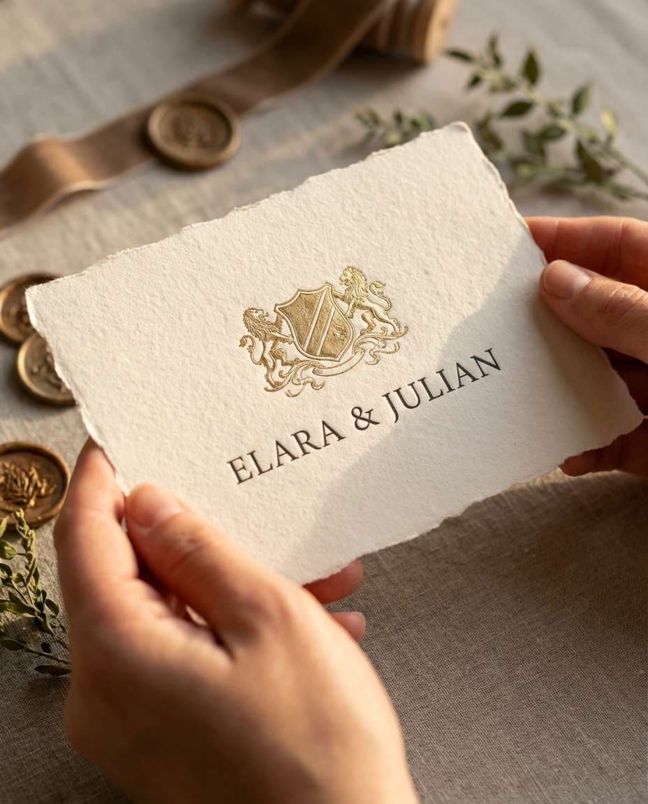 invitation hold shot photo