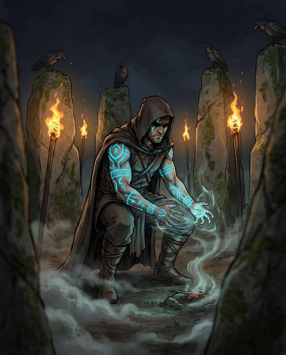 rune tattoo ritual photo