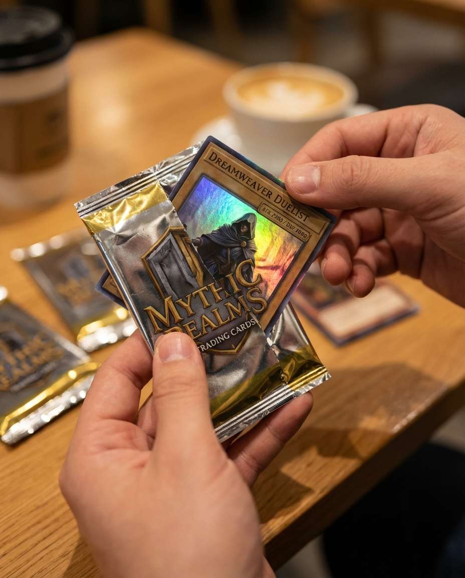 pack opening moment photo