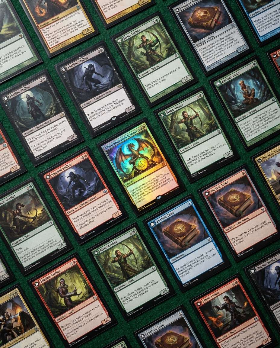 deck spread flat lay photo