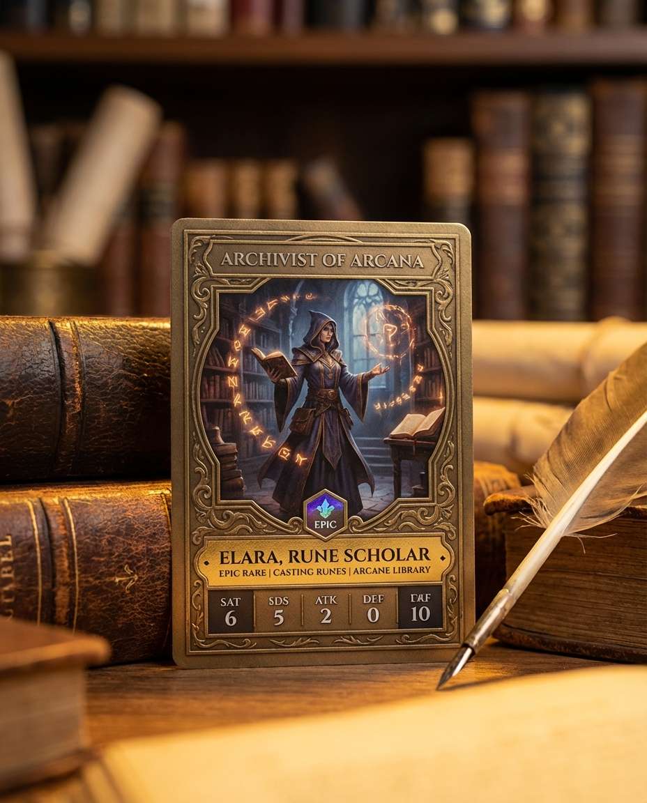 arcane library mage photo