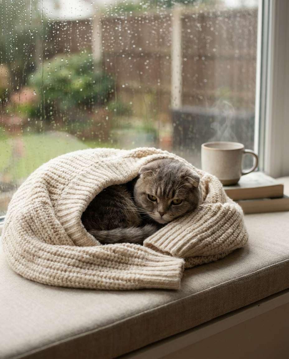 knit sweater cozy photo