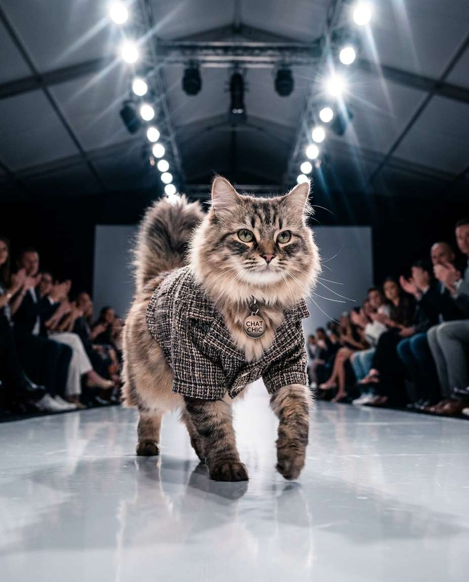 runway walk motion photo