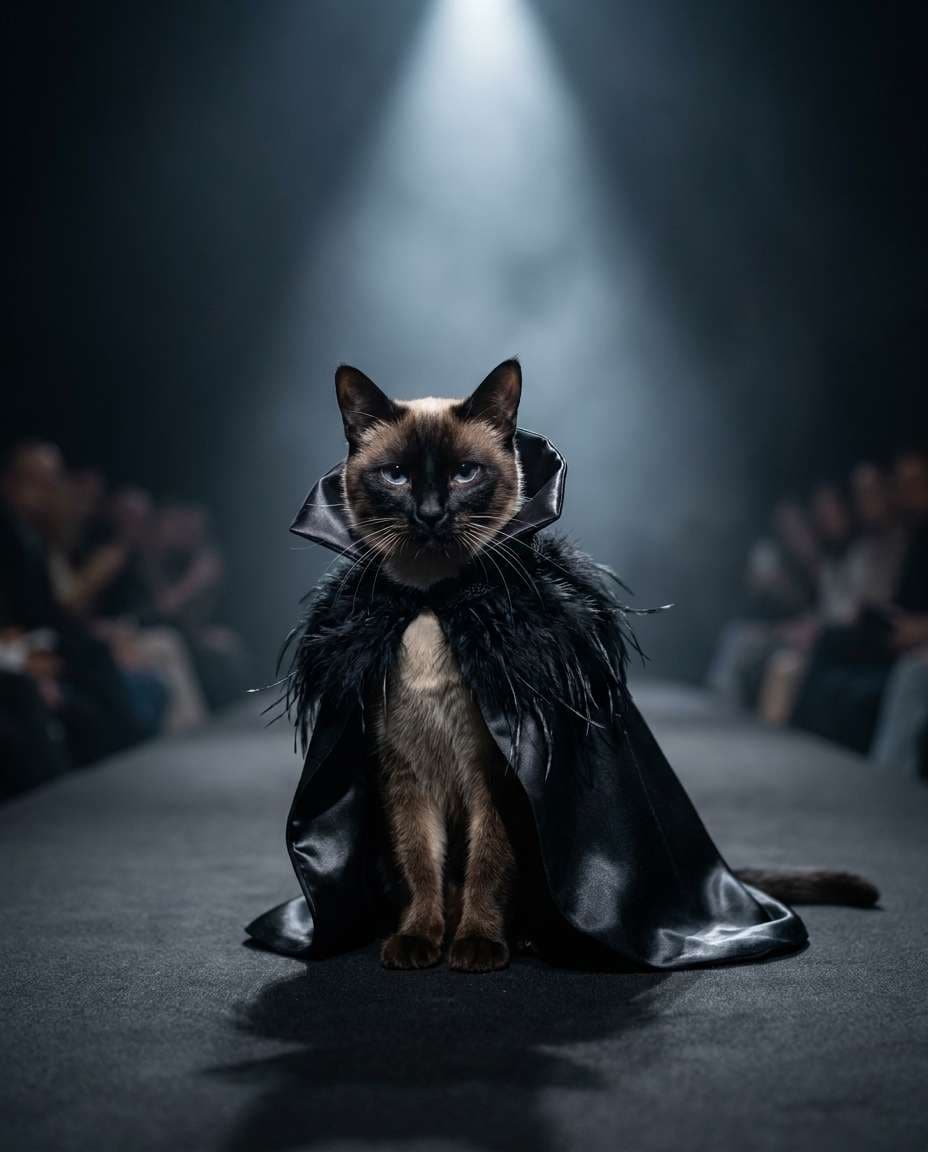 couture feather drama photo