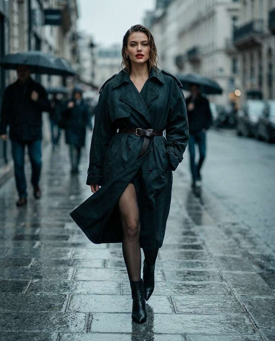 paris sidewalk editorial photo