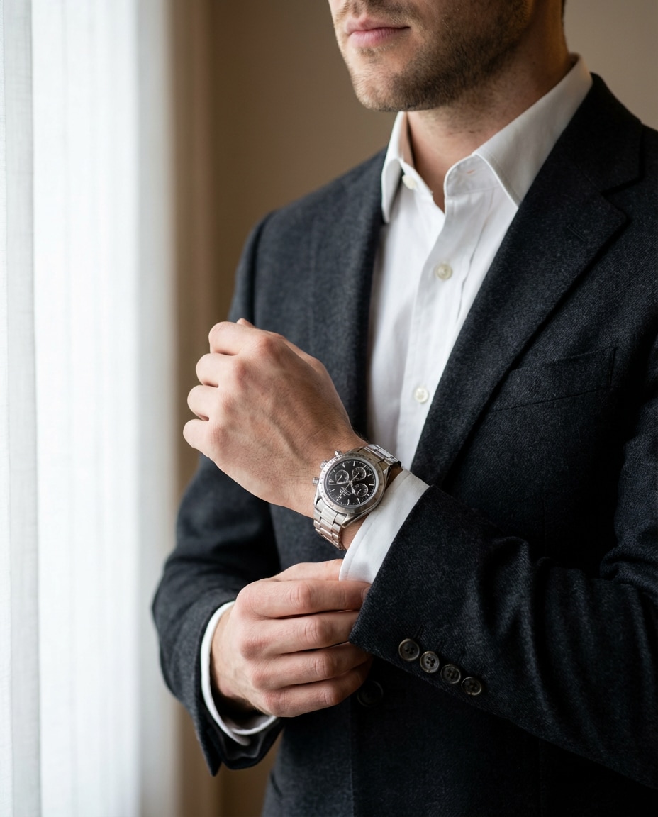 hands adjusting cuff photo