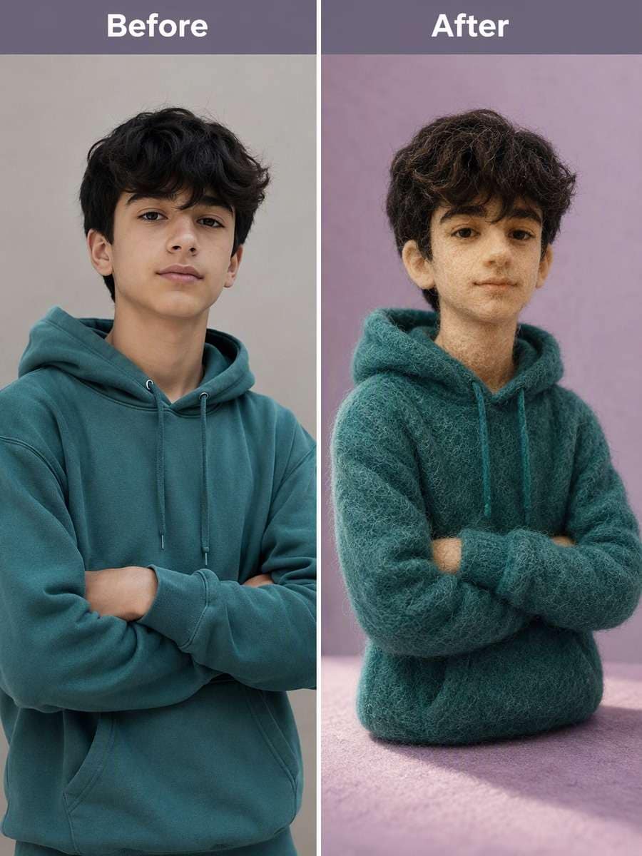Teen in a Favorite Hoodie photo