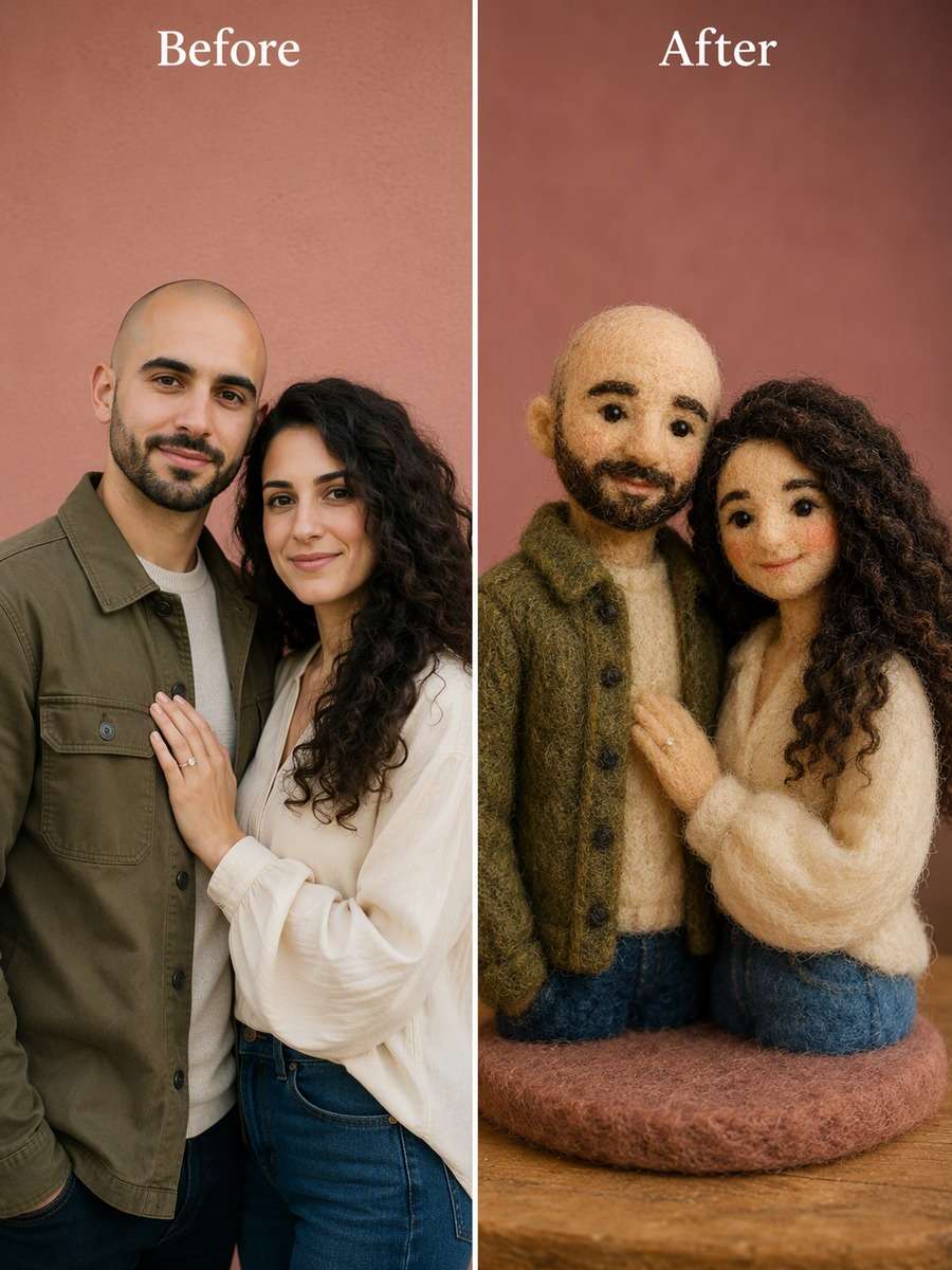 Couple's Felt Keepsake photo