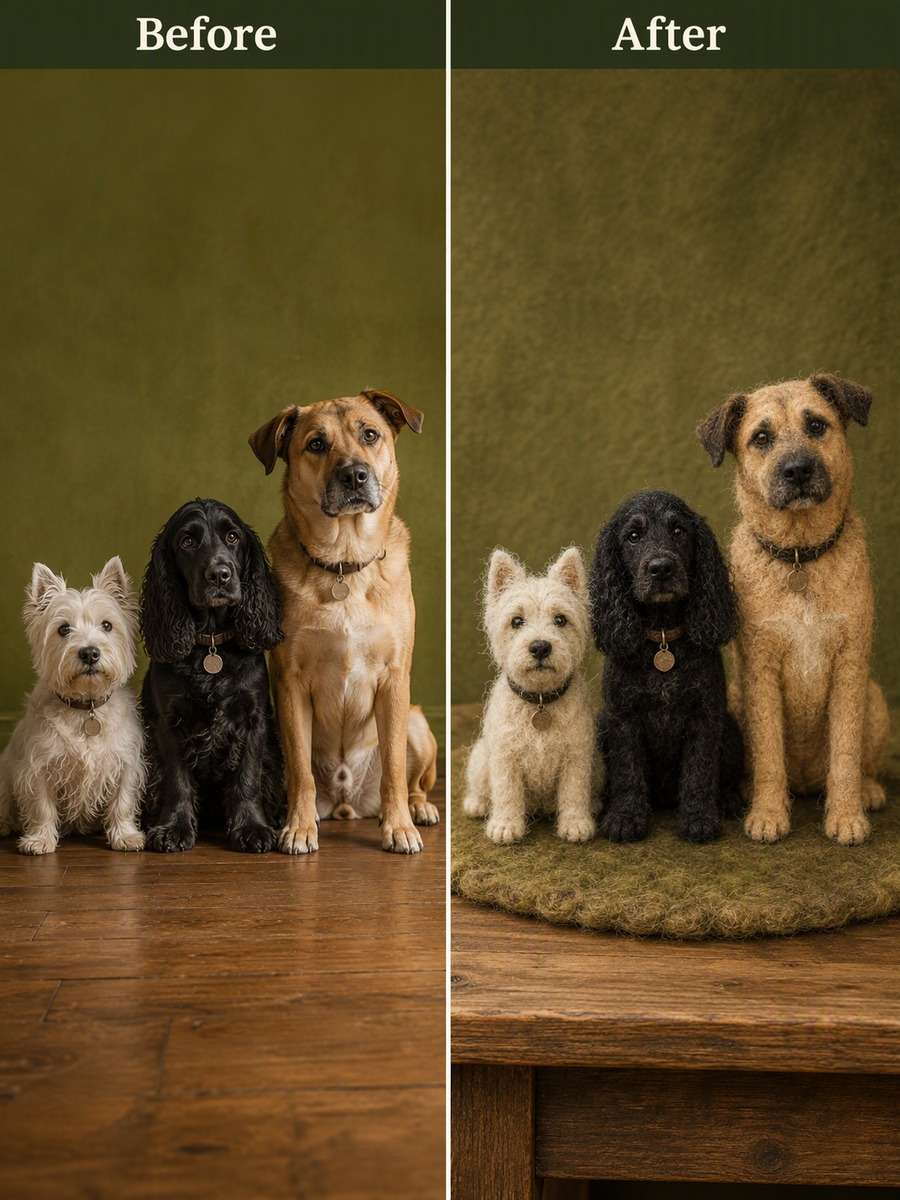 Three Dogs Together photo