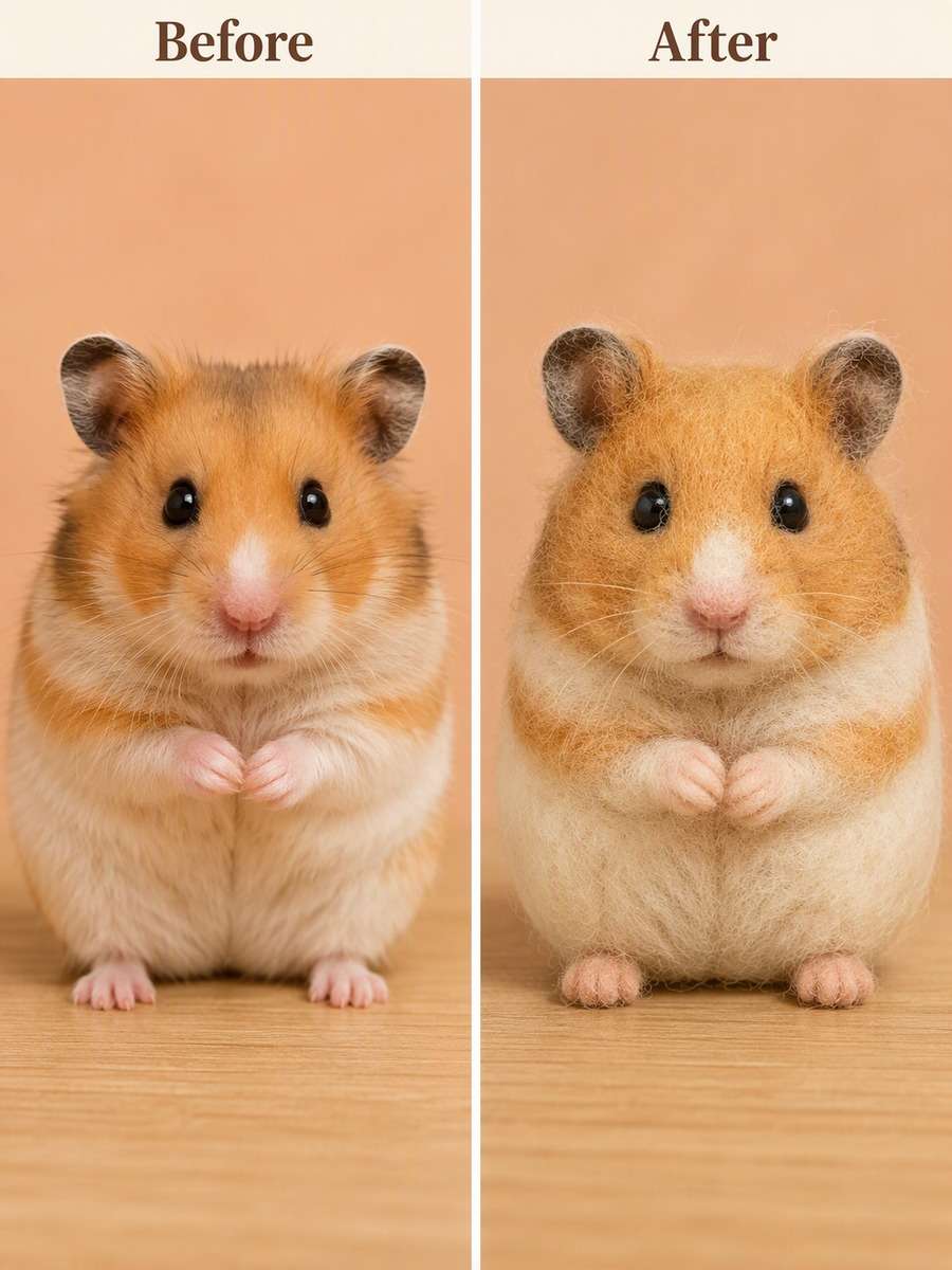 Tiny Hamster Sculpture photo