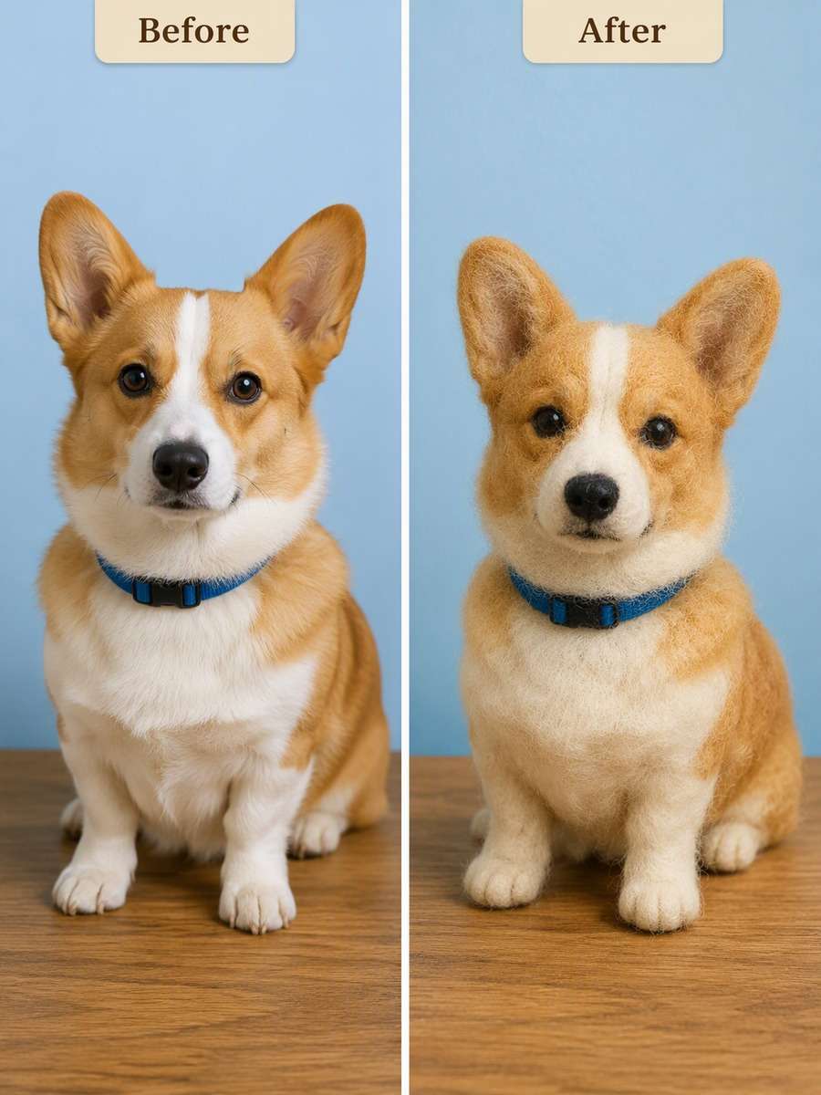 Corgi With a Felt Smile photo