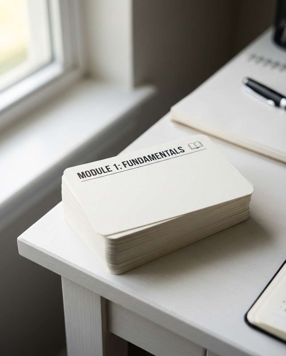 minimal desk deck photo